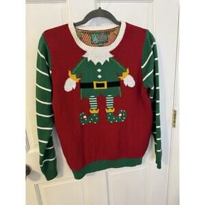Ugly Christmas Sweater With Back Graphic Women’s XL